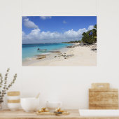 Boat op de strand poster (Keuken)