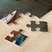 Boat op foto van Porlock Weir Legpuzzel (Zijkant)