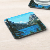 Boat op het Abstracte Impressionisme in het bergme Bier Onderzetter (Linkerzijde)