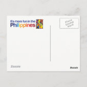 Boat op het Briefkaart van de Beach Boracay Filipi (Achterkant)