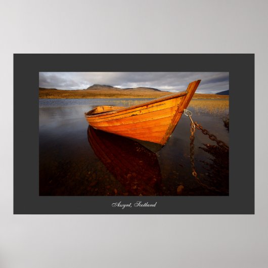 Boat op Loch. Poster door cARTerART (Voorkant)