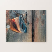 Boat op Sunset Legpuzzel (Horizontaal)