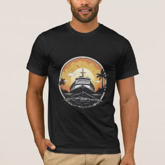 Boat op Sunset T-shirt