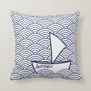 Boat op Waves Sierkussen