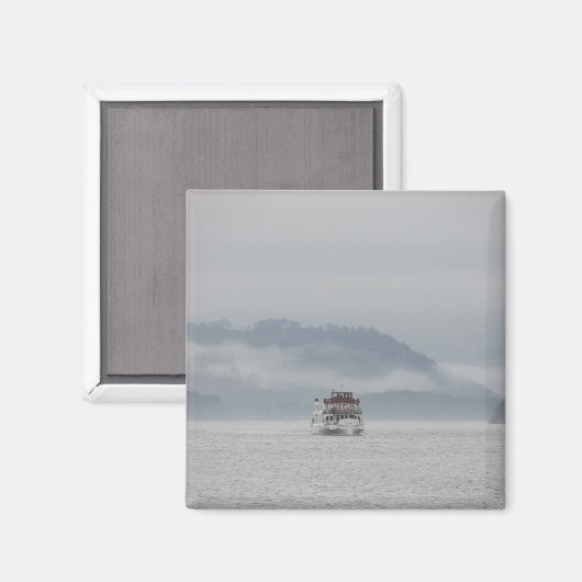 Boat op Windermere Magnet (Voorkant / Achterkant)