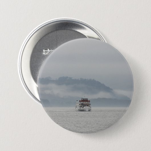 Boat op Windermere Round Badge Ronde Button 7,6 Cm (Voorkant /achterkant)