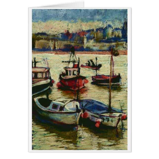 Boat op zonsondergang (Voorkant)