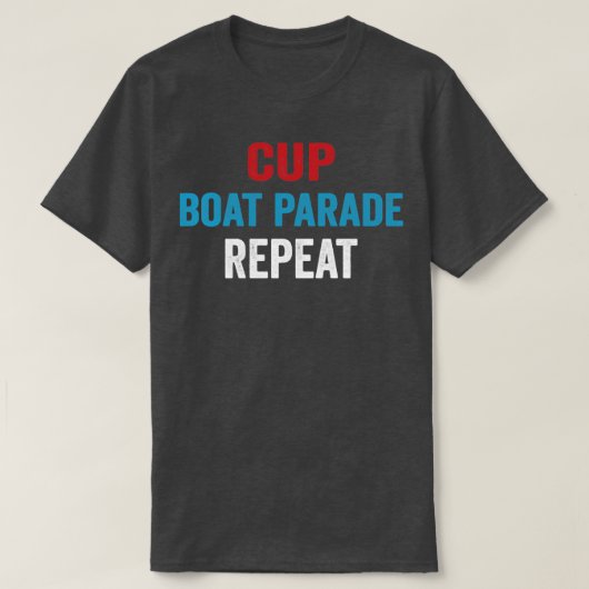 Boat Parade Herhaal shirt Funny sport Fans1 (Design voorkant)