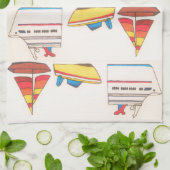 Boat Parade Towel Theedoek (Gevouwen)