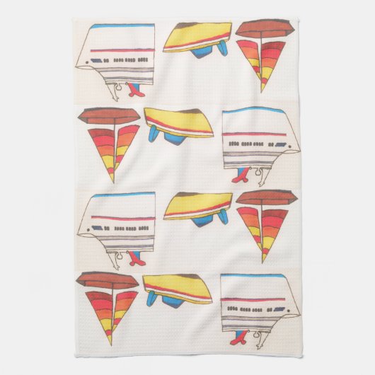 Boat Parade Towel Theedoek (Verticaal)