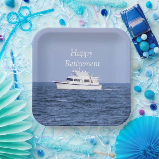 Boat Photo Retirement Papieren Bordje (Feest)