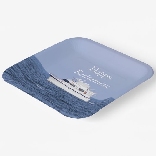 Boat Photo Retirement Papieren Bordje (Gebogen)