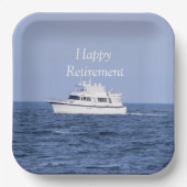 Boat Photo Retirement Papieren Bordje (Voorkant)