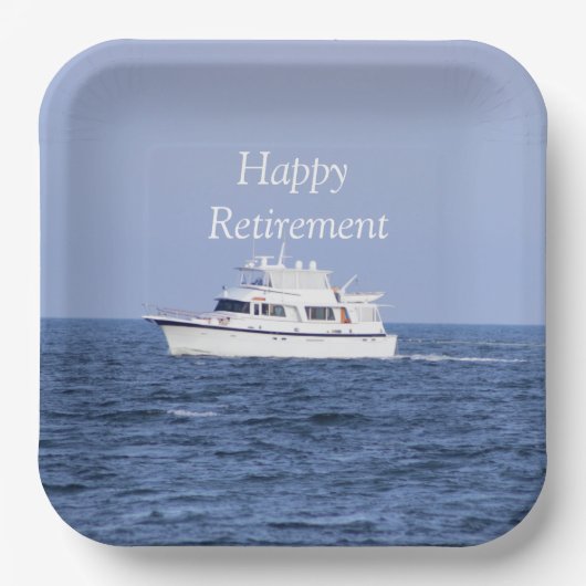 Boat Photo Retirement Papieren Bordje (Voorkant)