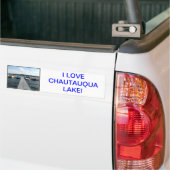 Boat Pier - Chautauqua Lake Bumpersticker (Op Truck)