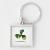 Boat Propeller afbeelding voor Premium-Square-Key- Sleutelhanger (Voorkant)