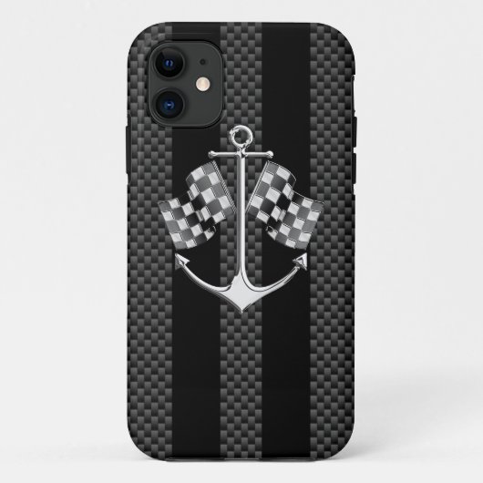 Boat-raceblokken met nanokoolstofvezel Case-Mate iPhone case (Achterkant)