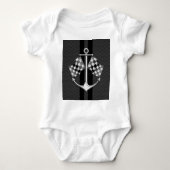 Boat Racend Nautisch in koolstofvezelstijldecor Romper (Voorkant)