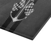 Boat Racend Nautisch in koolstofvezelstijldecor Snijplank (Hoek)