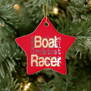 Boat Racer Extraordinaire Keramisch Ornament