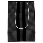 Boat Racing Nautical Checkered Carbon Fiber Style Medium Cadeauzakje (Achterkant)