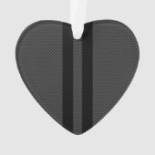 Boat Racing Nautical in Black Carbon Fibre Style Ornament (achterkant)