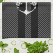 Boat Racing Nautical in Carbon Fiber Decor Theedoek (Gevouwen)