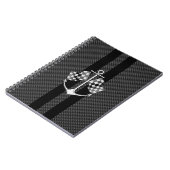 Boat Racing Nautical in Carbon Fibre Style Notitieboek (Linkerzijde)
