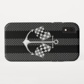 Boat Racing Nautical in koolstofstijl Case-Mate iPhone Case (Achterkant (horizontaal))