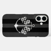Boat Racing Nautical in koolstofstijl Case-Mate iPhone Case (Achterkant (horizontaal))
