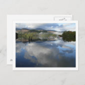 Boat Reflectie op Derwentwater Briefkaart (Voorkant / Achterkant)