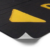 Boat Rental Wood Sign. buitendeur Poster (Hoek)