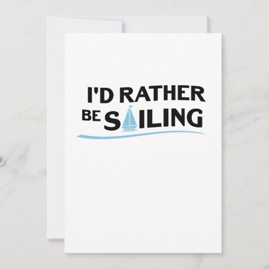 Boat Sailing Gift Heartbeat Funny Sailboat (Voorkant)