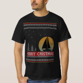 Boat Sailor Sailing Ugly Kerstmis Sailing Gift T-shirt (Voorkant)