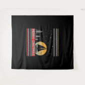 Boat Sailor Sailing Ugly Kerstmis Sailing Gift Wandkleed (Voorkant (horizontaal))