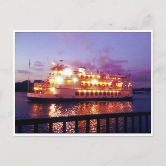 Boat Savannah Georgia Briefkaart (Voorkant)