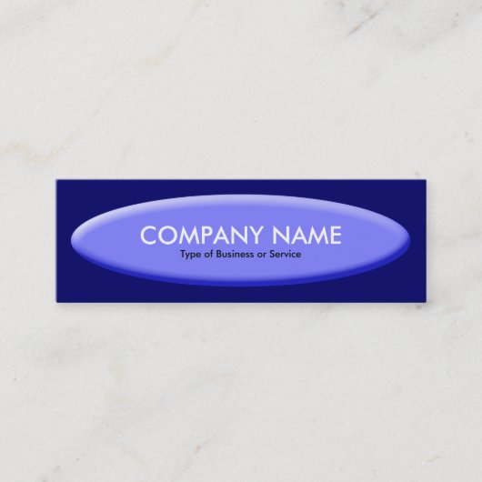 Boat Shape III - Blue on Deep Navy Mini Visitekaartje (Voorkant)