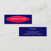 Boat Shape - Rood op diepzeemacht Mini Visitekaartje (Voorkant / Achterkant)