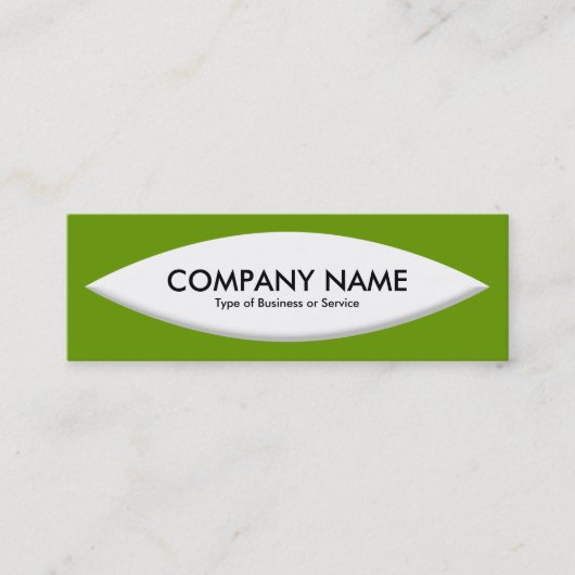 Boat Shape - White op Avocado Mini Visitekaartje (Voorkant)