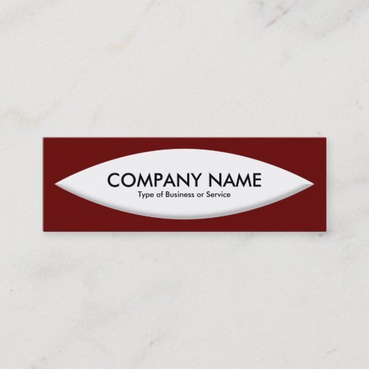 Boat Shape - White op Ruby Mini Visitekaartje (Voorkant)