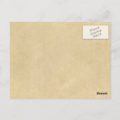 Boat Shipwrecked op een walvis Briefkaart (Achterkant)