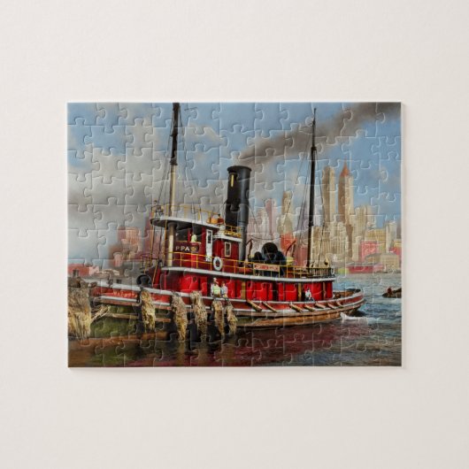 Boat - Tugboot - The Watuppa 1935 Legpuzzel (Horizontaal)