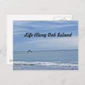 Boat uit op Zee Briefkaart (Voorkant / Achterkant)