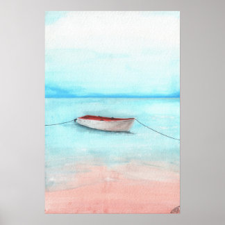 Boat van de wateren van Elafonisi Poster