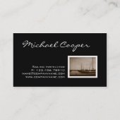 Boat Visitekaartjes Sailing Harbor Sepia (Achterkant)