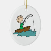 Boat Vissen Keramisch Ornament (Rechts)