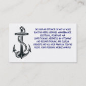 Boat Wake Visitekaartje (Achterkant)