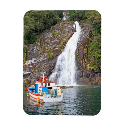 Boat & waterval, Chili Magneet (Verticaal)