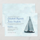 Boat Wedding Invitations Kaart (Voorkant / Achterkant)