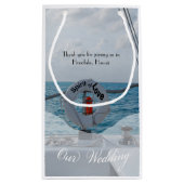 Boat Wedding Nautical Theme Klein Cadeauzakje (Achterkant)